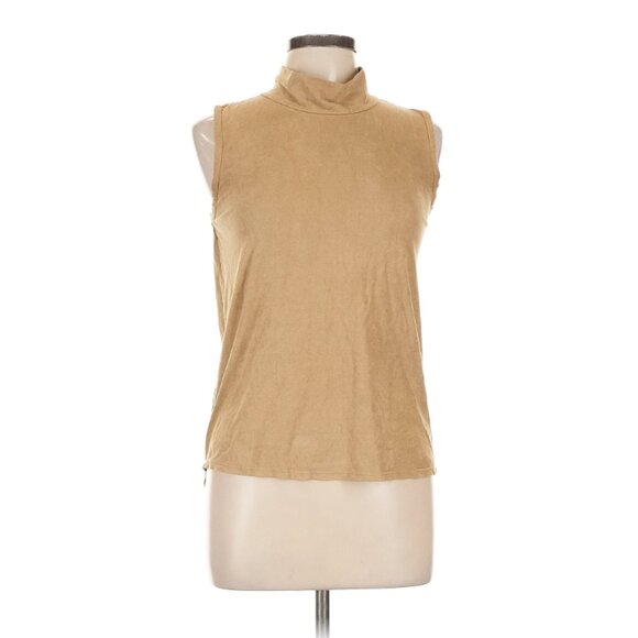 STELLA LUCE Faux Suede Sleeveless Top - Picture 1 of 9